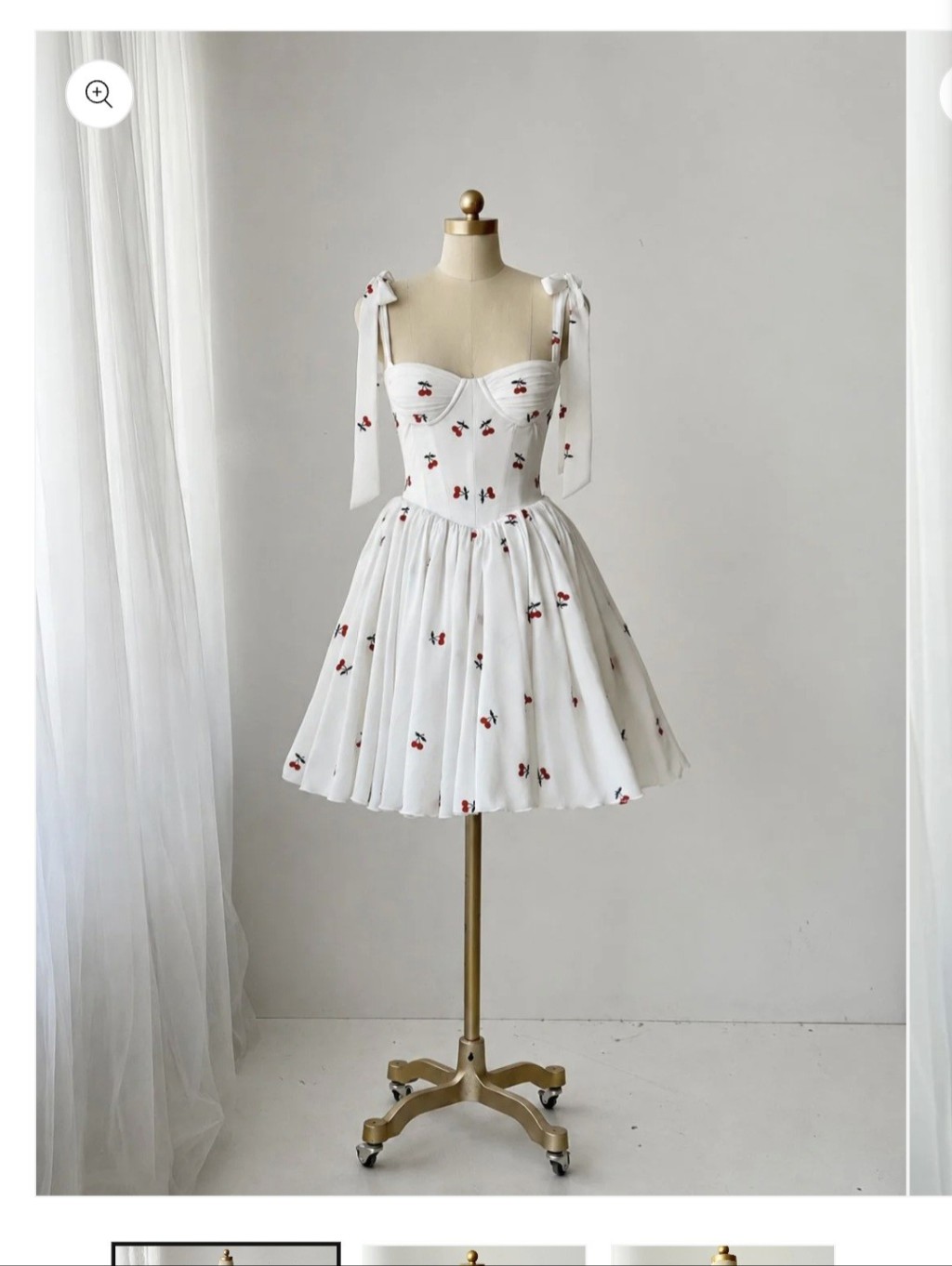 Teuta Matoshi Cherry Short Dress — image 7 of 8
